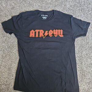 Atreyu Size Large Black Short Sleeve (ACDC Look) Rock/Metal Music Shirt